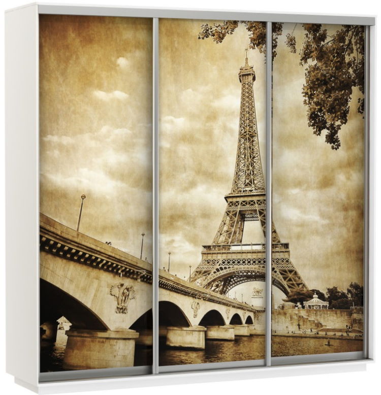 Фото Шкаф-купе Экспресс Трио Фото (2,1х0,6х2,4 - 3 двери) от производителя Мебельная компания Е1 в Анапе по цене 56&nbsp;220 ₽