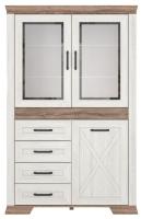 Шкаф Marselle REG2W1D4S (ясень снежный-дуб сонома темный, ясень снежный-дуб сонома темный (Black Red White (БРВ)) ) в Анапе от производителя 