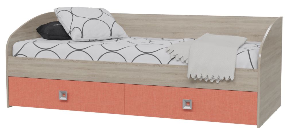 Фото Кровать односпальная Сити с ящиками (СМ 80х200)  от производителя Гранд Кволити в Анапе по цене 15&nbsp;940 ₽