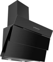Вытяжка наклонная Slavia 160 (600х365хh660(840)) (Материал Металл/Стекло , Цвет Черный/Черный) в Анапе от производителя 