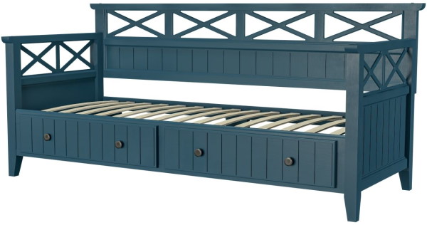 Фото Кровать односпальная Амелия (СМ 80х200) с выдвижными ящиками, без основания с универсальными царгами от производителя Браво-мебель в Анапе по цене 29&nbsp;730 ₽