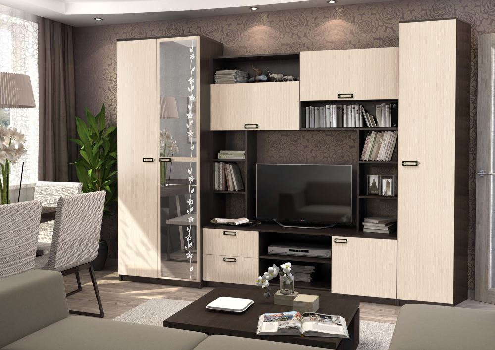 Фото Стенка Аллегро вар.№6 ЛДСП от производителя Диал в Анапе по цене 20&nbsp;050 ₽