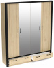 Фото Шкаф Бостон (180) четырехдверный (2 зеркала) от производителя СБК в Анапе по цене 34&nbsp;930 ₽
