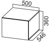 Фото Кухня Стайл шкаф навесной ШГ500г (36) от производителя  в Анапе по цене 4&nbsp;700 ₽