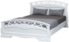 Фото Кровать двуспальная Грация-1 (СМ 140х200) без основания с универсальными царгами от производителя Браво-мебель в Анапе по цене 15&nbsp;990 ₽