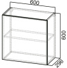 Фото Кухня Геометрия шкаф навесной ШГ600 (60) от производителя  в Анапе по цене 10&nbsp;930 ₽