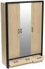 Фото Шкаф Бостон (135) трехдверный (1 зеркало) от производителя СБК в Анапе по цене 27&nbsp;200 ₽