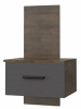 Фото Тумба прикроватная навесная Куба от производителя Браво-мебель в Анапе по цене 5&nbsp;780 ₽