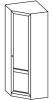 Фото Шкаф Микки-1 (75) угловой от производителя Ставрополь Мебель в Анапе по цене 10&nbsp;440 ₽