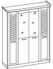 Фото Шкаф Прованс (182) четырехдверный от производителя Ставрополь Мебель в Анапе по цене 22&nbsp;350 ₽