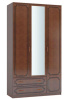Фото Шкаф Лакированный ШР-3 (123) с зеркалом трехдверный от производителя Браво-мебель в Анапе по цене 36&nbsp;530 ₽