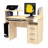 Стол компьютерный СК-4  (лдсп, лдсп-дуб молочный,  дуб венге, дуб молочный (Пирамида) )