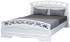 Фото Кровать двуспальная Грация-1 (СМ 160х200) без основания с универсальными царгами от производителя Браво-мебель в Анапе по цене 19&nbsp;850 ₽